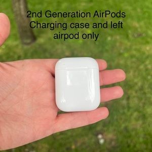 Left airpod and case